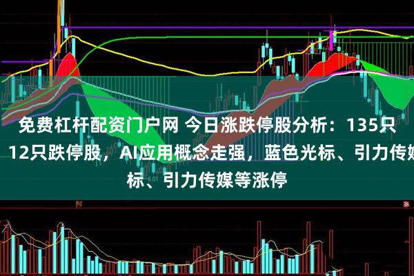 免费杠杆配资门户网 今日涨跌停股分析：135只涨停股、12只跌停股，AI应用概念走强，蓝色光标、引力传媒等涨停
